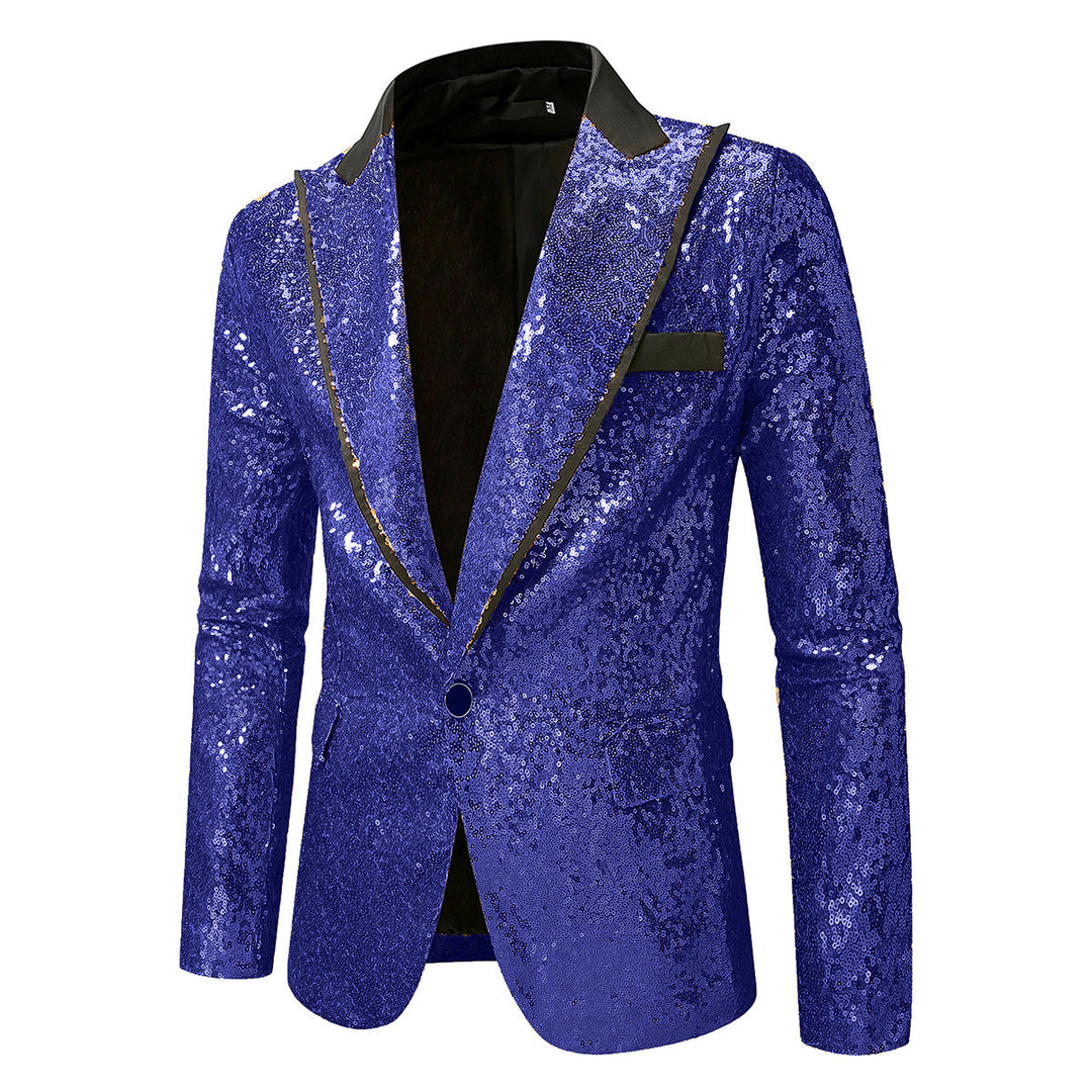 Herren Glitzernder Smokingblazer aus hochwertigem Satin Aliams
