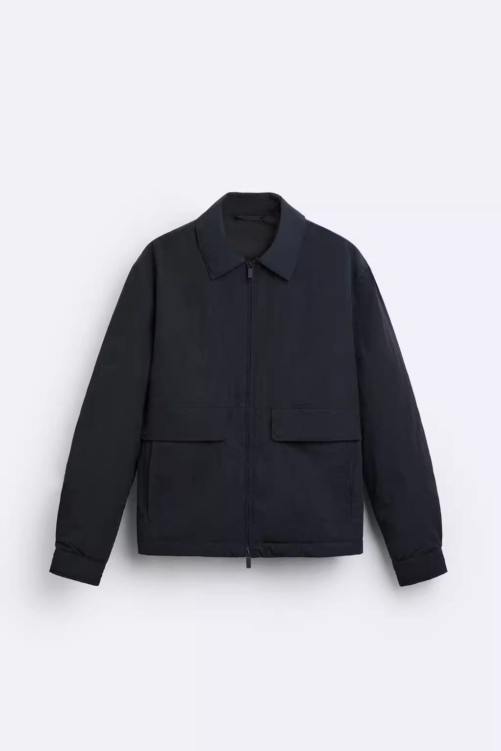 Herren urbane Utility-Jacke mit praktischen Taschen und hohem Kragen Aliams