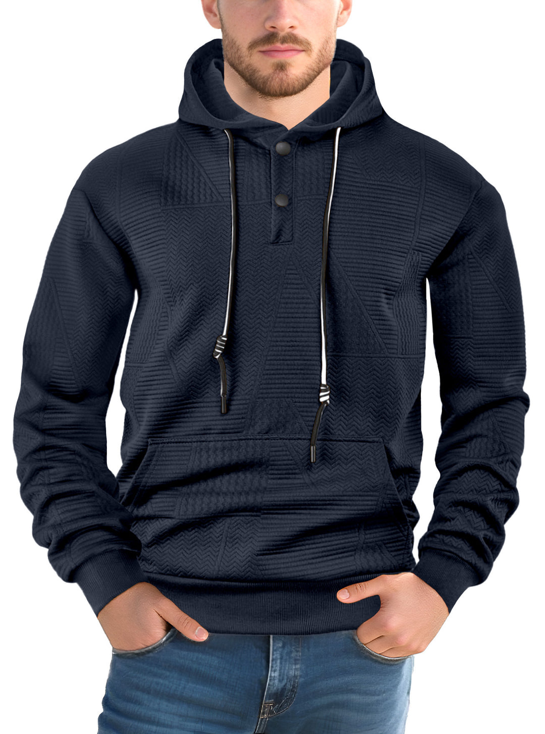 Herren Hoodie mit strukturiertem Design Aliams