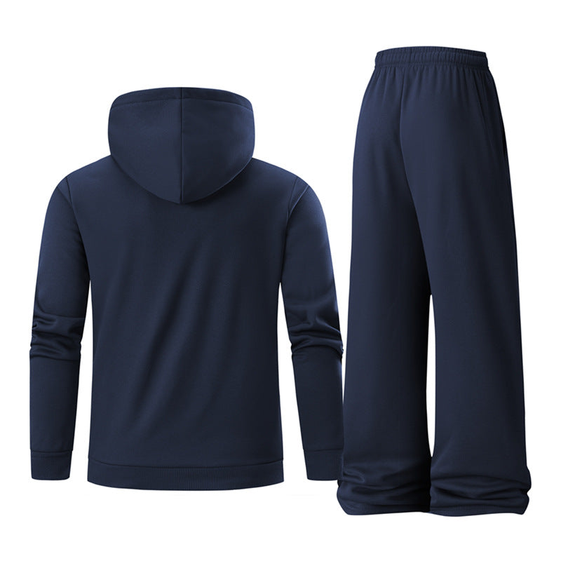 Herren Sportliches Hoodie-Set mit elastischen Jogginghosen Aliams