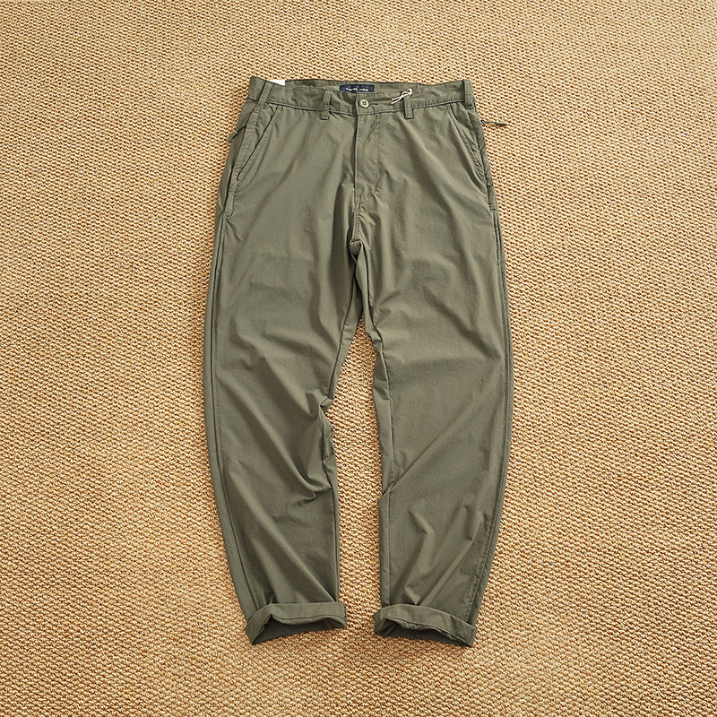 Herren Chino-Hose mit elastischem Bund und praktischen Eingrifftaschen Aliams