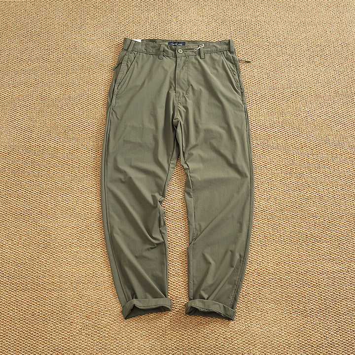 Herren Chino-Hose mit elastischem Bund und praktischen Eingrifftaschen Aliams