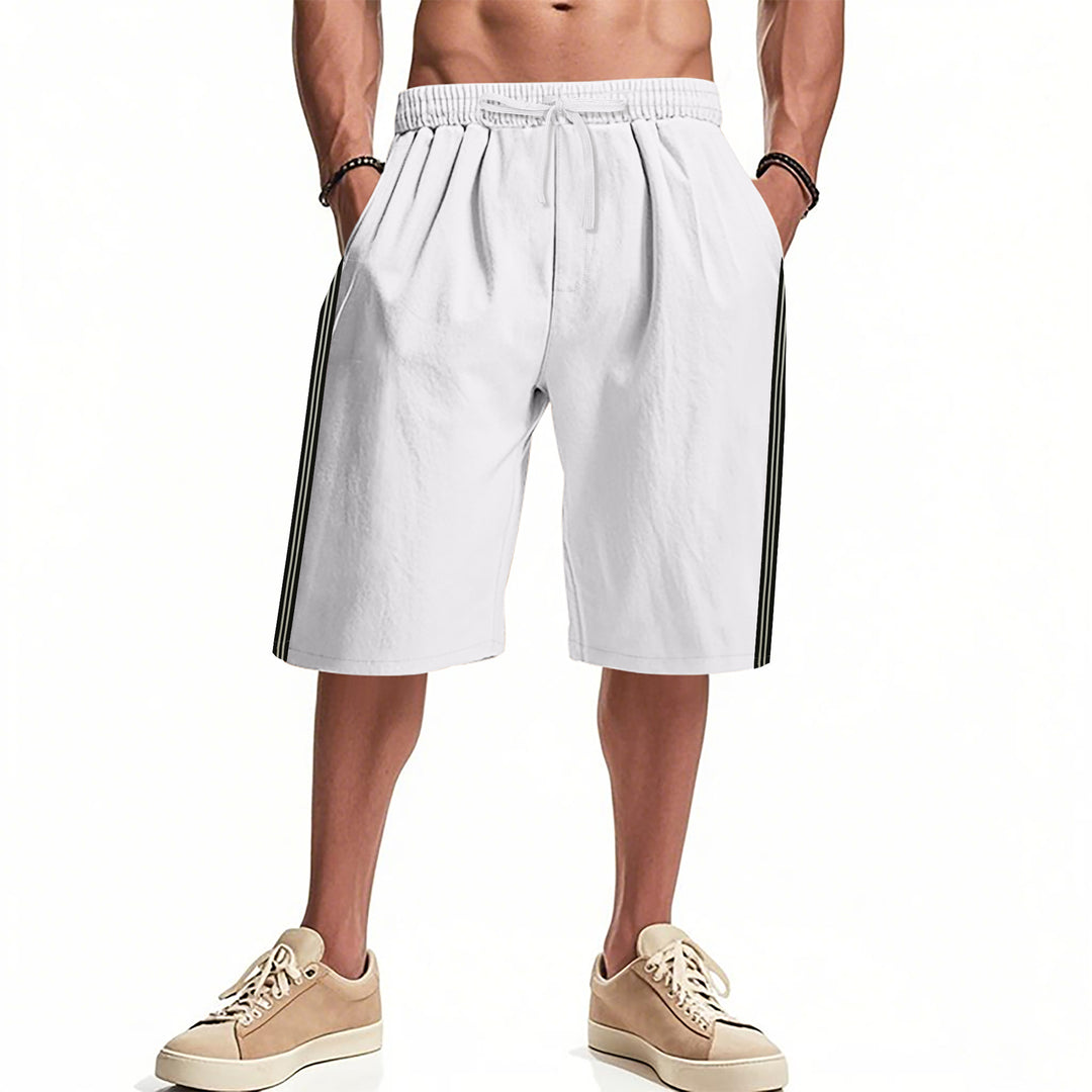 Herren Sportliche Freizeithosen mit elastischem Bund und funktionalen Seitentaschen Aliams