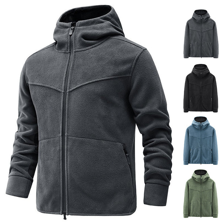 Herren Fleecejacke mit kuscheligem Innenfutter und praktischen Taschen Aliams