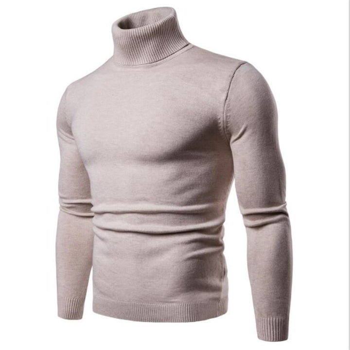 Herren eleganter Rollkragenpullover aus feiner Merinowolle Aliams