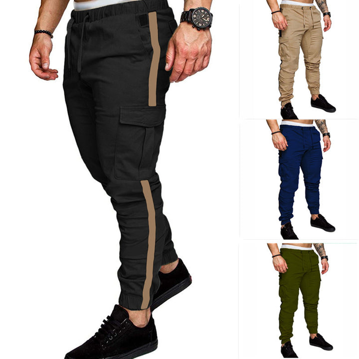 Herren Cargo-Jogginghose mit elastischem Bund und praktischen Taschen Aliams