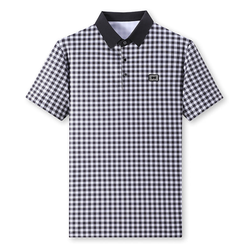 Herren Karomuster Poloshirt Aliams