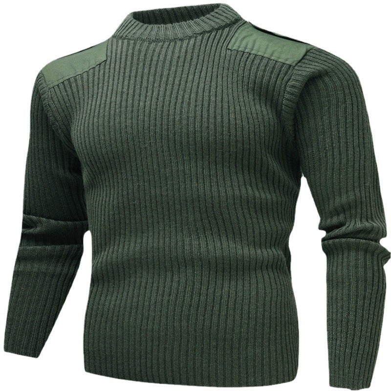 Herren strukturiertes Strickoberteil mit Schulterdetails Aliams