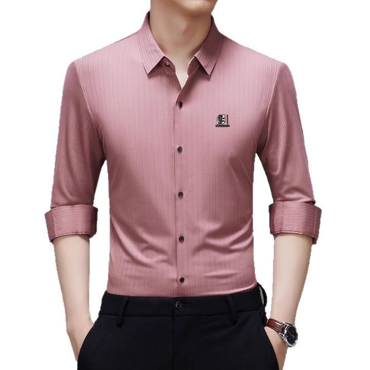 Herren elegantes Hemd mit strukturiertem Design und modernen Akzenten Aliams