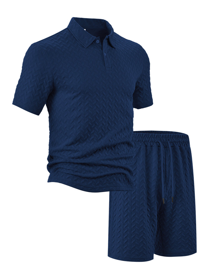 Herren Freizeit Polo und Shorts Set Aliams