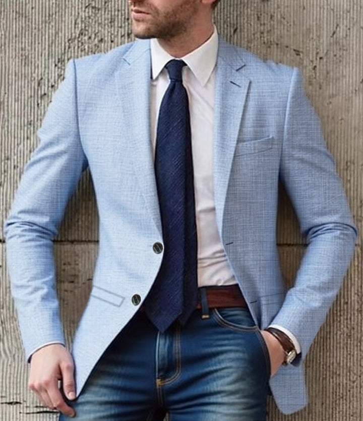 Herren eleganter und strukturierter Blazer mit modischen Details Aliams