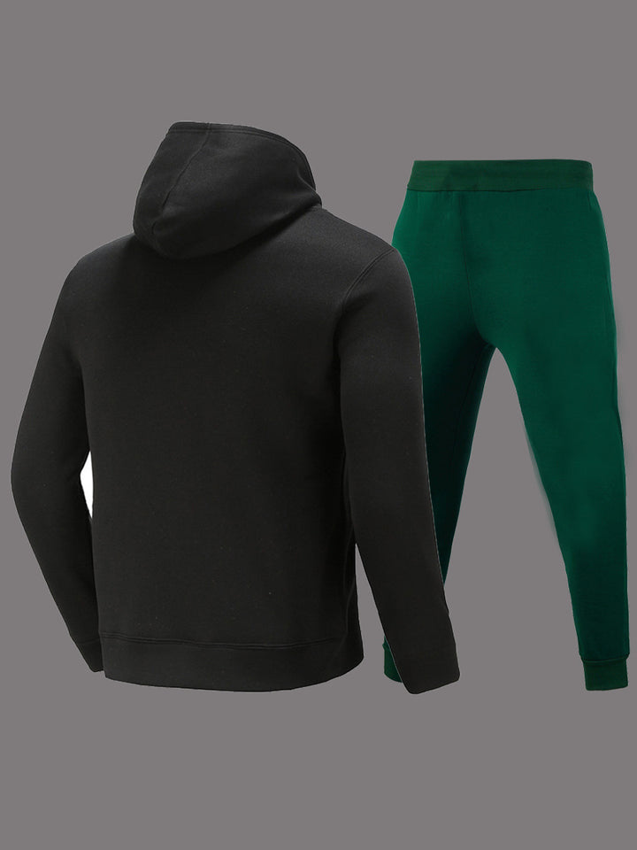 Herren Hoodie- und Jogginghose-Set mit avantgardistischem Grafikdesign und bequemer Passform Aliams
