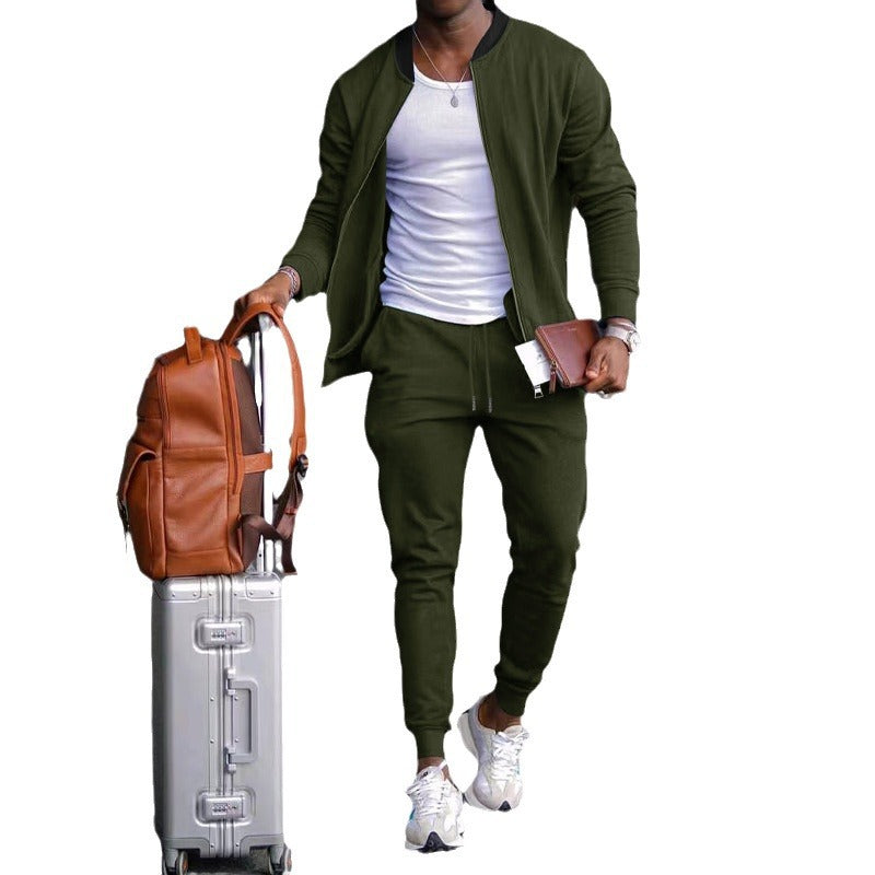 Herren bequemer Sportanzug mit praktischen Taschen und Reißverschluss Aliams