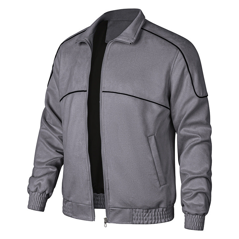 Herren stilvolle Übergangsjacke mit elastischen Bündchen Aliams