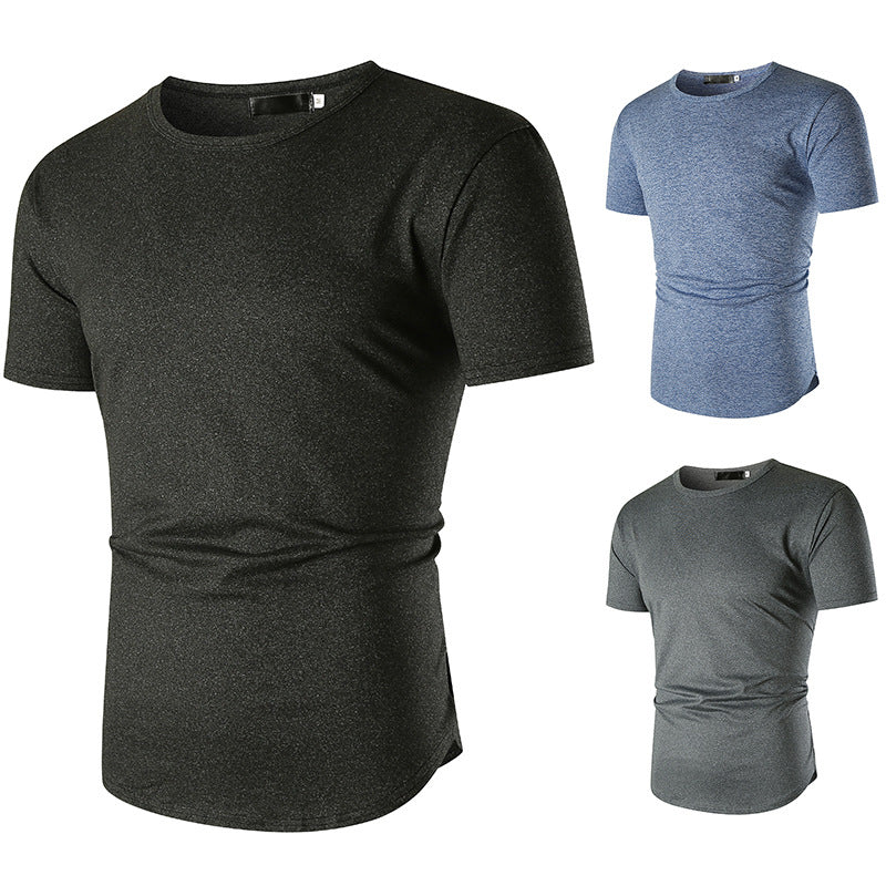 Herren sportliches T-Shirt mit atmungsaktiver Funktionsfaser und bequemer Passform Aliams