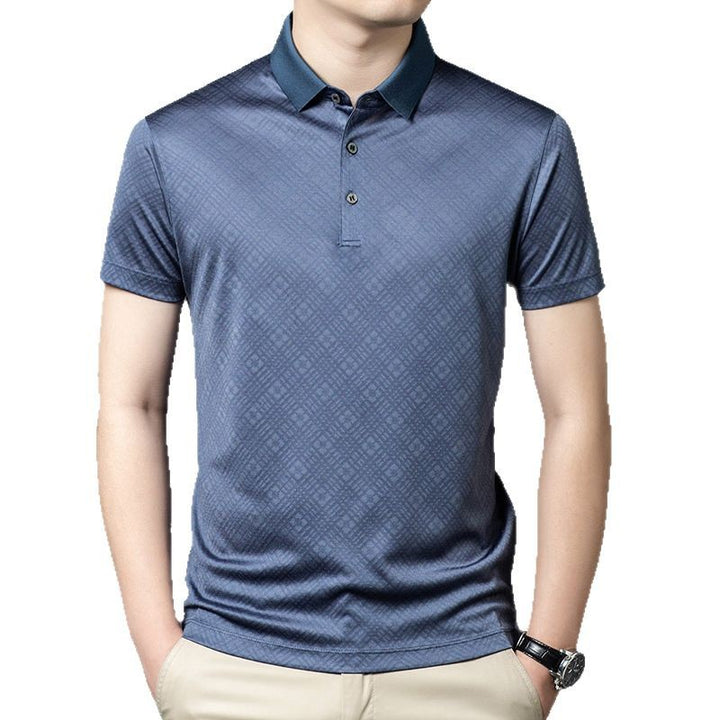 Herren sportliches Poloshirt mit modernem geometrischem Design Aliams