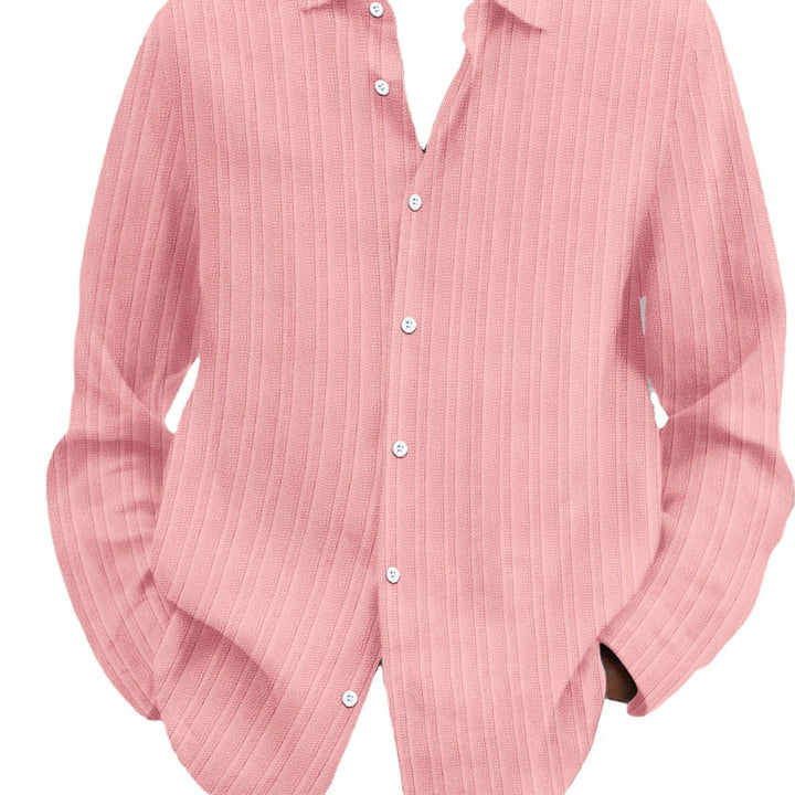 Herren Hemd mit feinem Streifenmuster und lässigem Schnitt Aliams