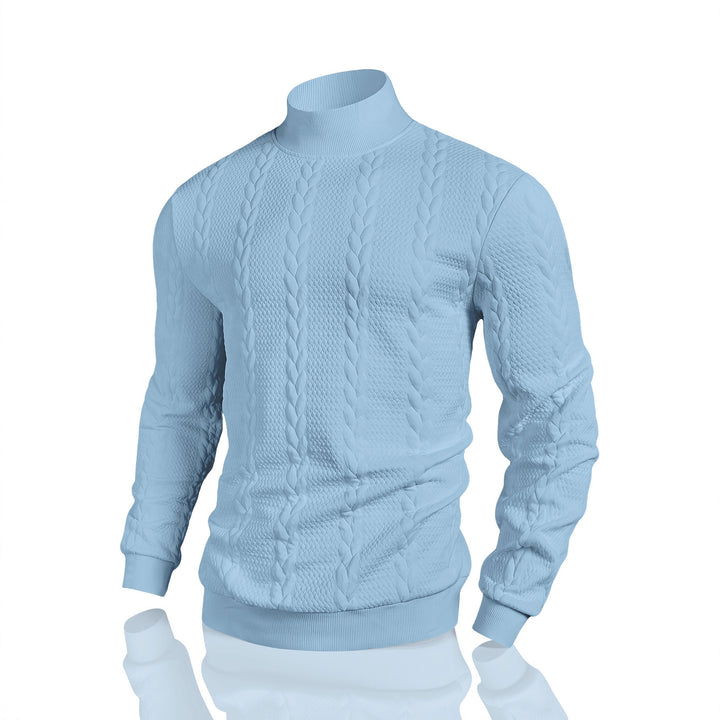 Herren Strickpullover mit hohem Kragen Aliams