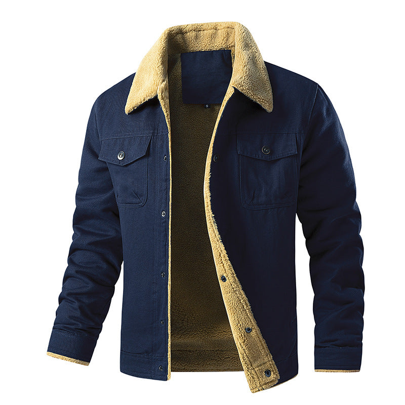 Herren gefütterte Utility-Jacke mit Teddyfutter Aliams