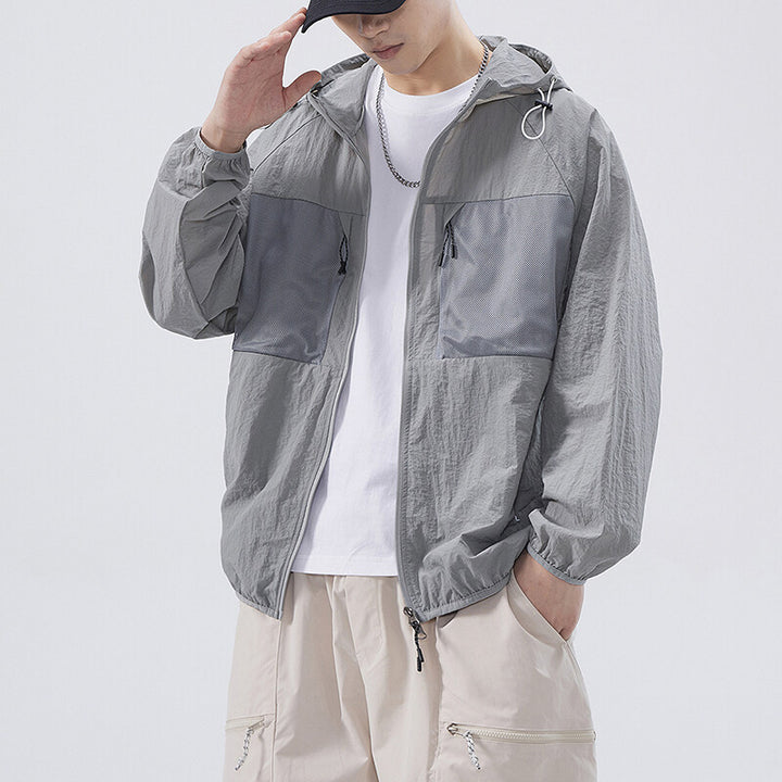 Herren Atmungsaktive Outdoor-Jacke mit Netzdetails Aliams