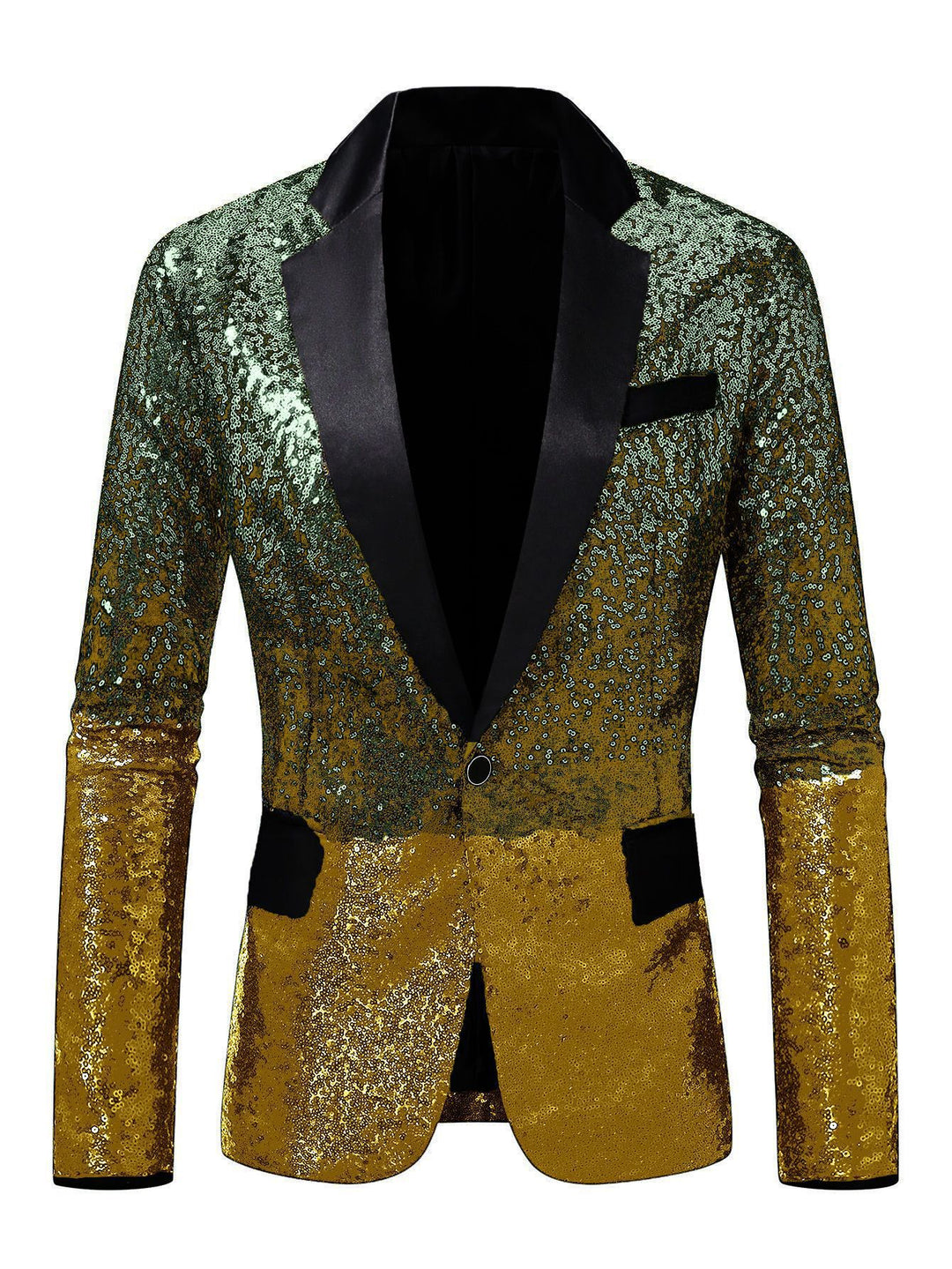 Herren eleganter Pailletten-Anzugblazer mit luxuriösen Akzenten Aliams