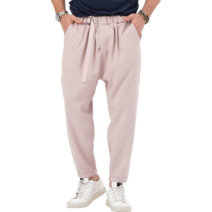 Herren stylische Haremshose mit elastischem Bund und praktischen Seitentaschen Aliams