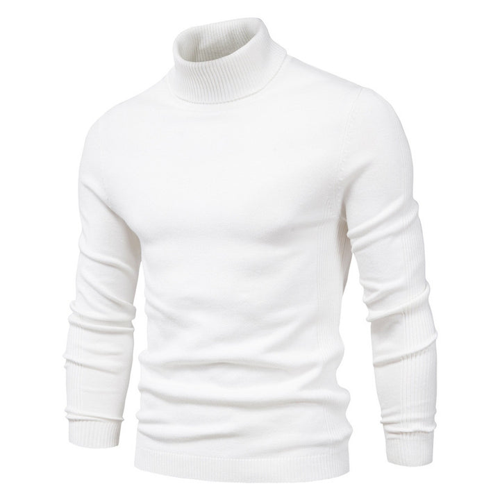 Herren Eleganter Rollkragenpullover aus weicher Wolle Aliams