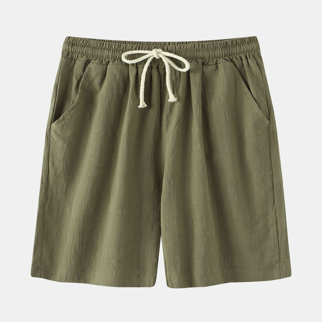 Herren Stoffshorts mit elastischem Bund und seitlichen Taschen Aliams