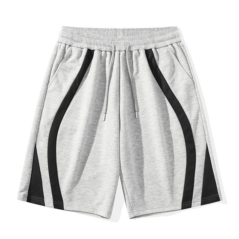 Herren Sportliche Shorts mit elastischem Bund und seitlichen Kontraststreifen Aliams