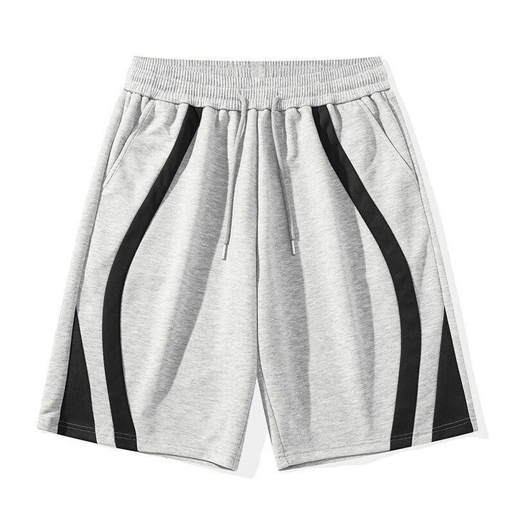 Herren Sportliche Shorts mit elastischem Bund und seitlichen Kontraststreifen Aliams