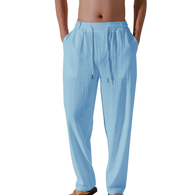 Herren Bequeme Strandhose mit elastischem Bund und lockerer Passform Aliams