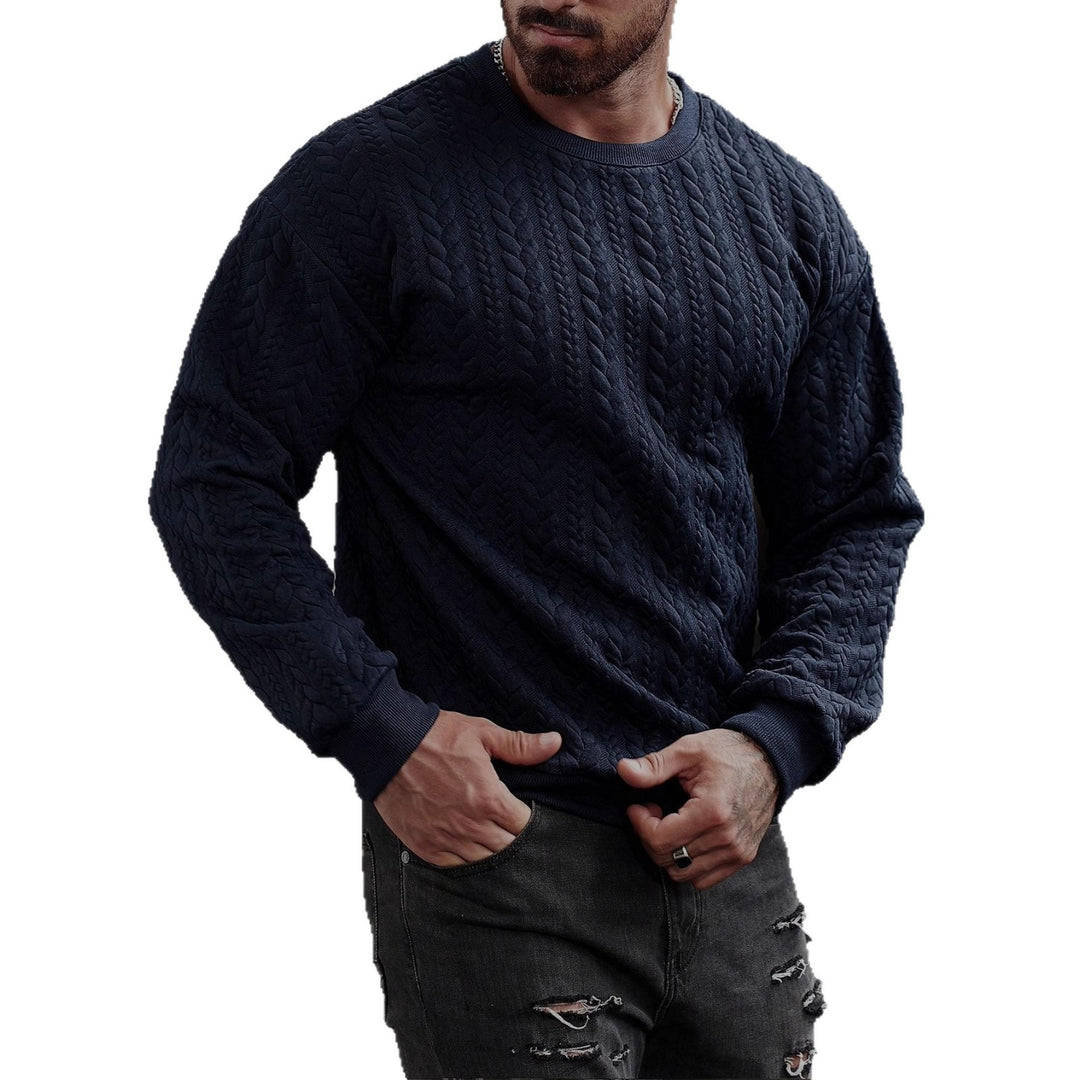 Herren Strickpullover mit strukturiertem Muster Aliams