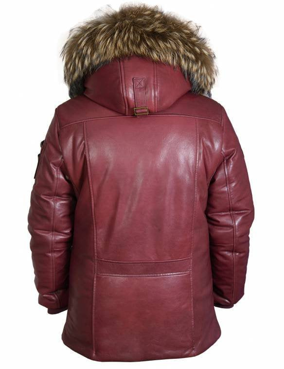 Herren Winterparka mit luxuriösem Kunstpelzkragen und wärmendem Futter Aliams