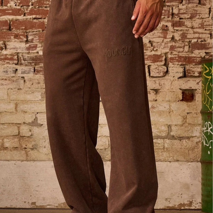 Herren bequeme Freizeithose mit seitlichen Eingrifftaschen und elastischem Bund Aliams