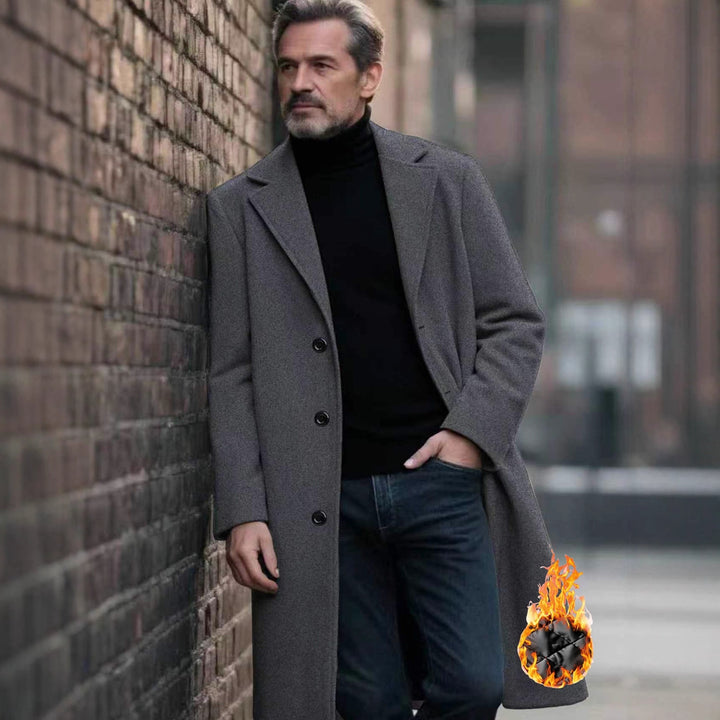 Herren eleganter Wollmantel Aliams