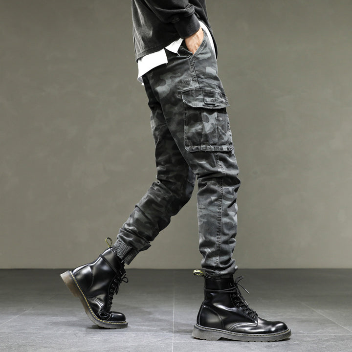 Herren Cargohose mit praktischen Taschen und elastischem Bündchen Aliams