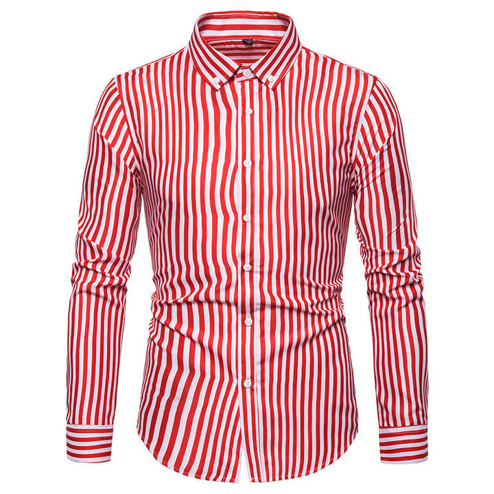 Herren gestreifte Hemden Aliams