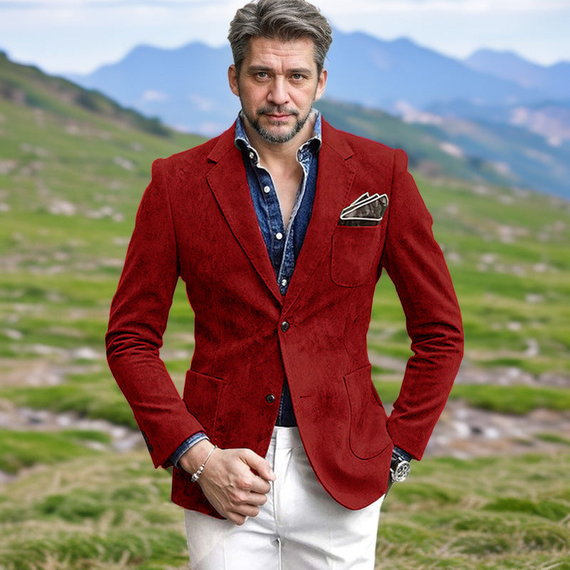 Herren eleganter Samtblazer im modernen Look Aliams