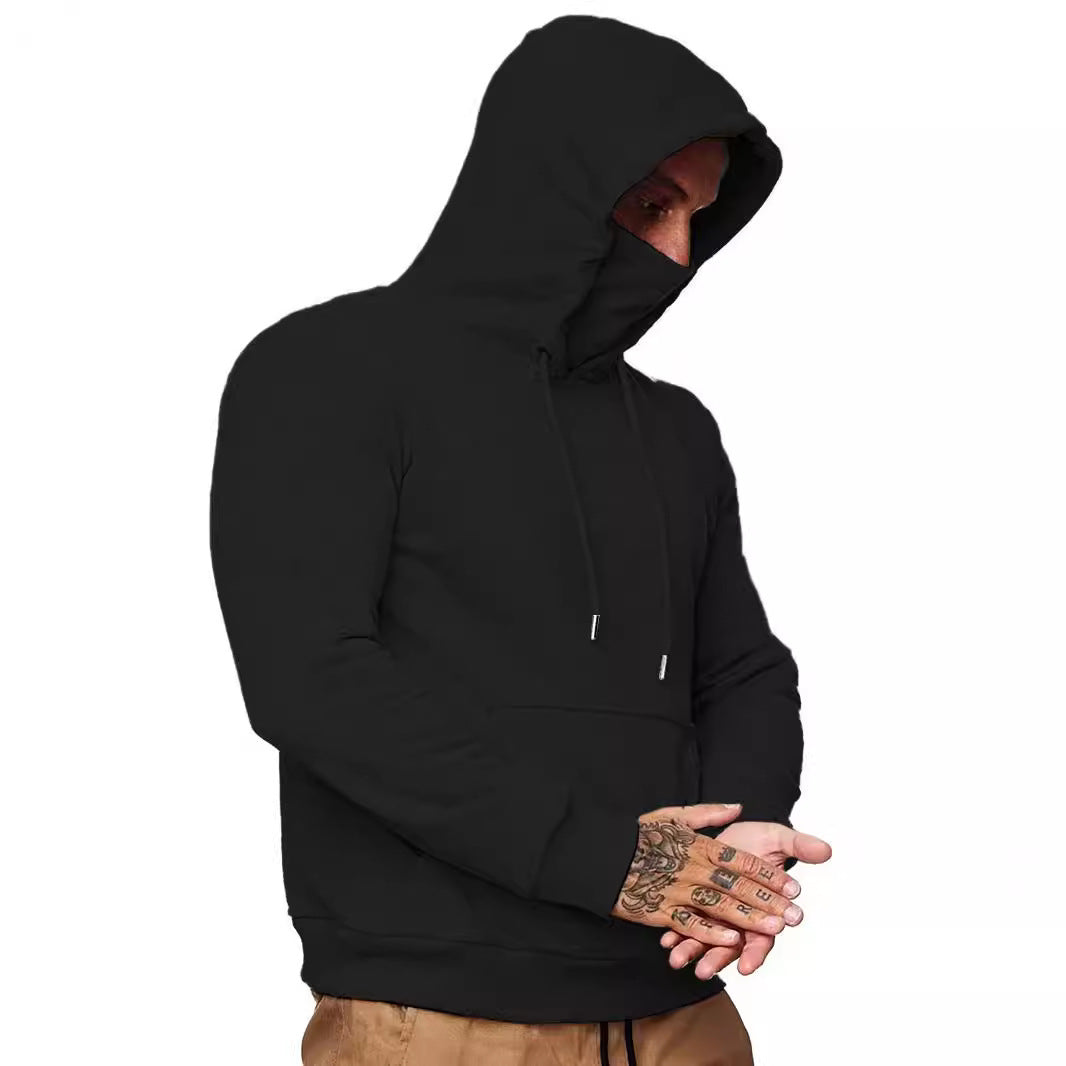Herren Kapuzenpullover mit multifunktionalem Gesichtsschutz Aliams