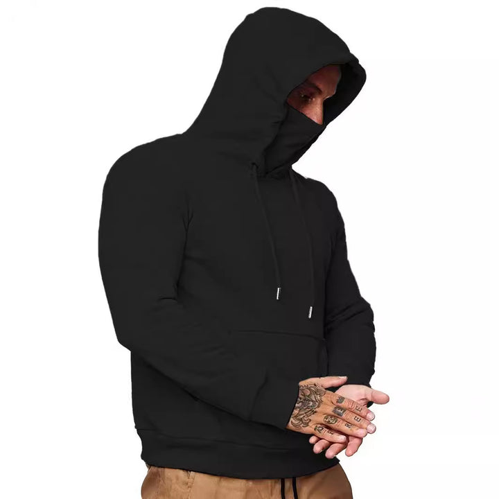 Herren Kapuzenpullover mit multifunktionalem Gesichtsschutz Aliams