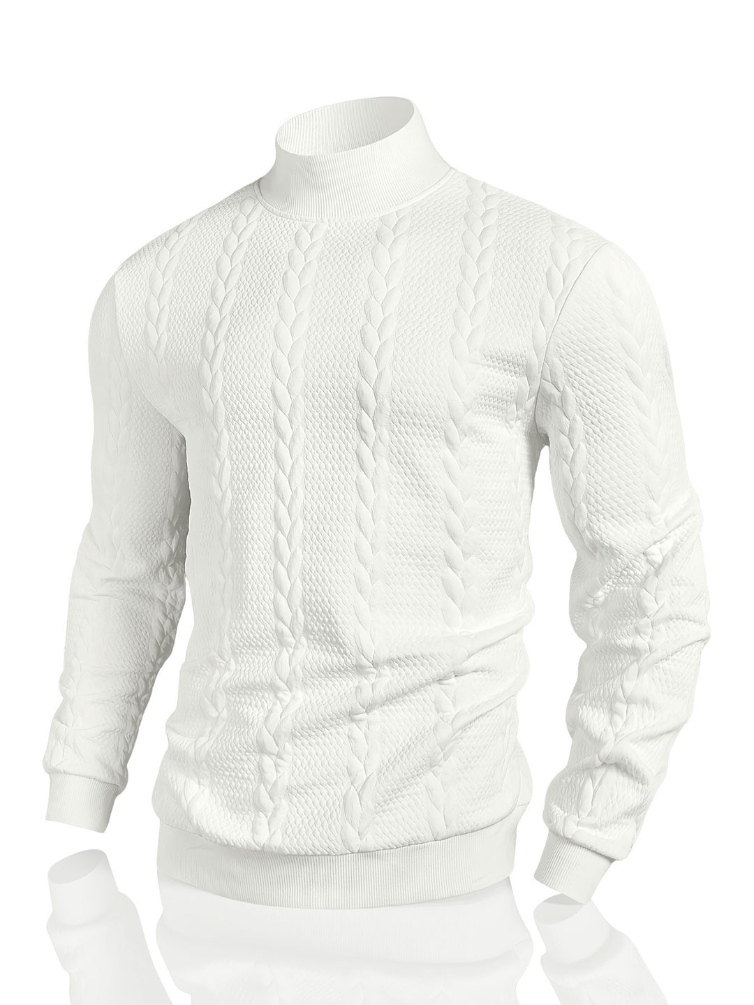 Herren Strickpullover mit hohem Kragen Aliams