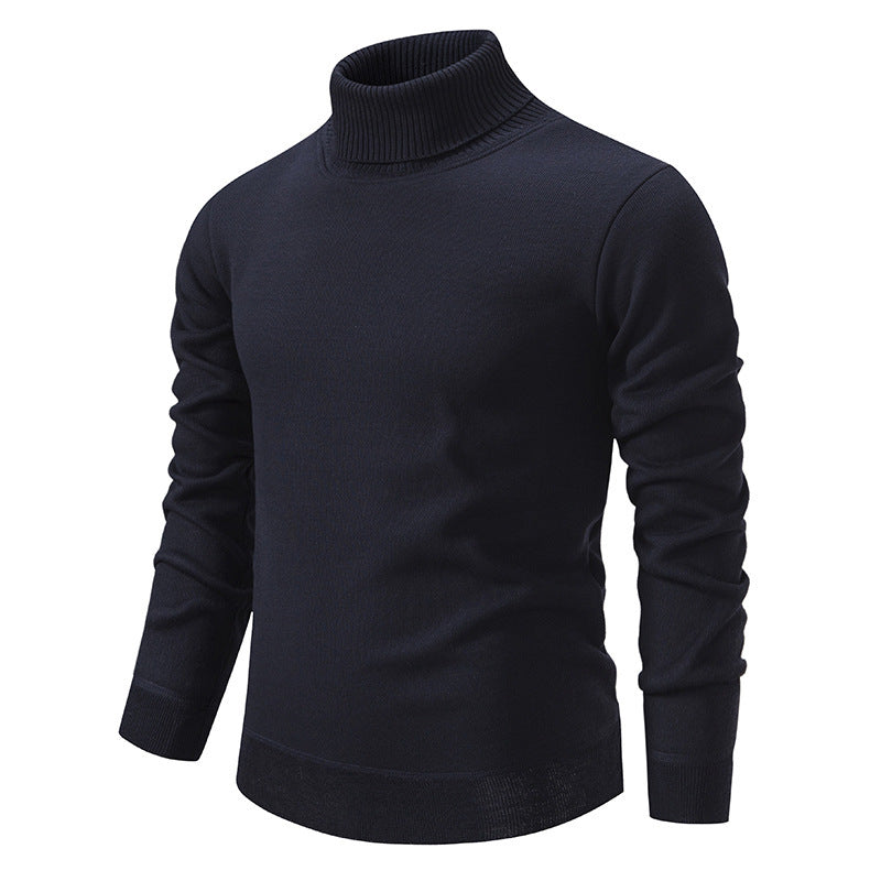 Herren schicker Rollkragenpullover aus hochwertiger Baumwolle Aliams