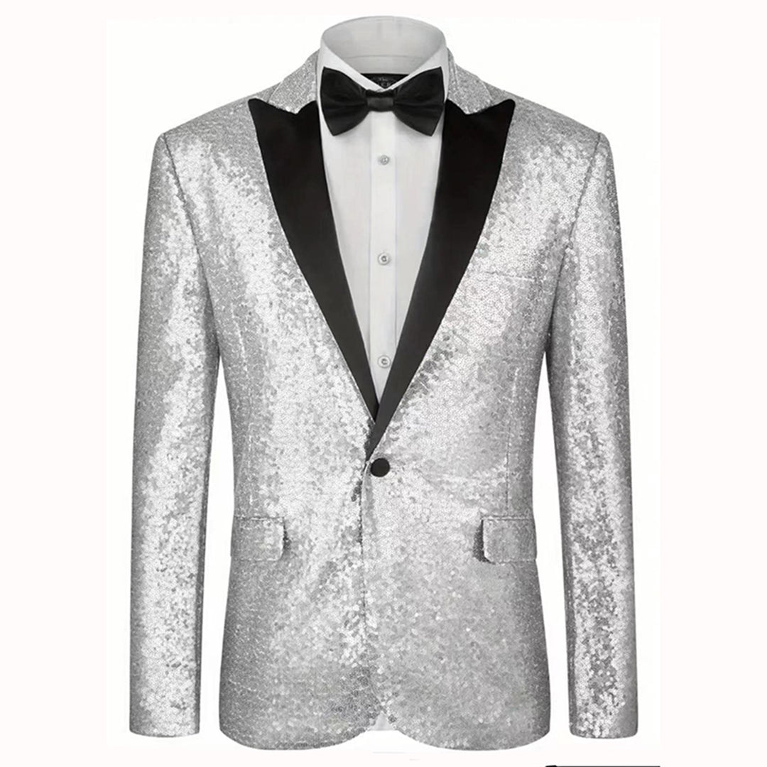 Herren eleganter Paillettenanzug im festlichen Design Aliams