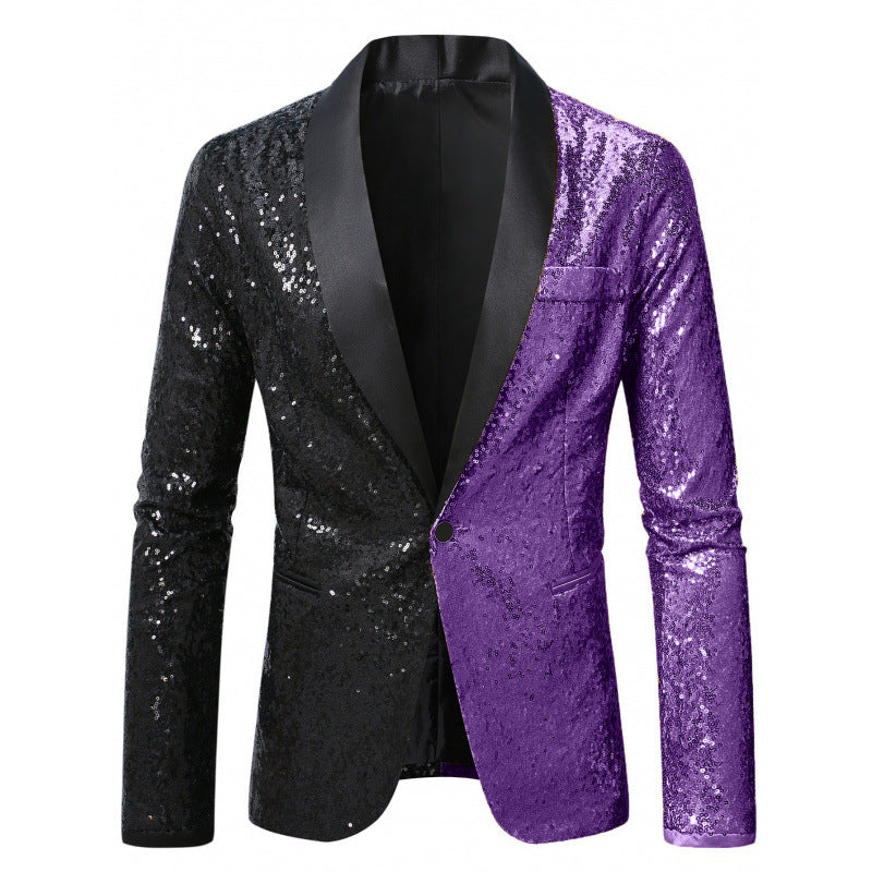 Herren Glamouröser Pailletten-Blazer Aliams 1761379511