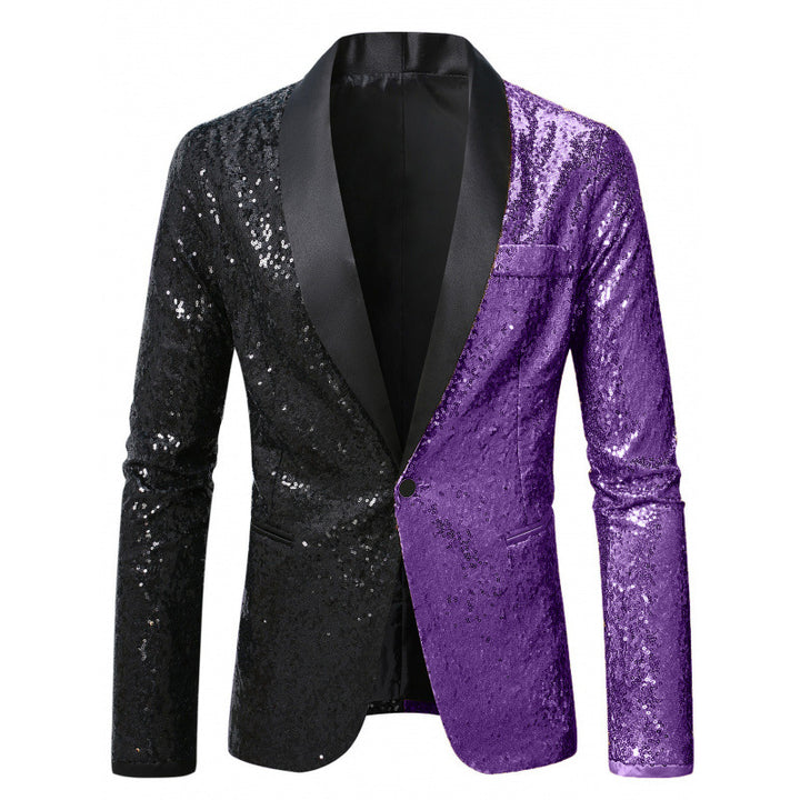 Herren Glamouröser Pailletten-Blazer Aliams 1761379511