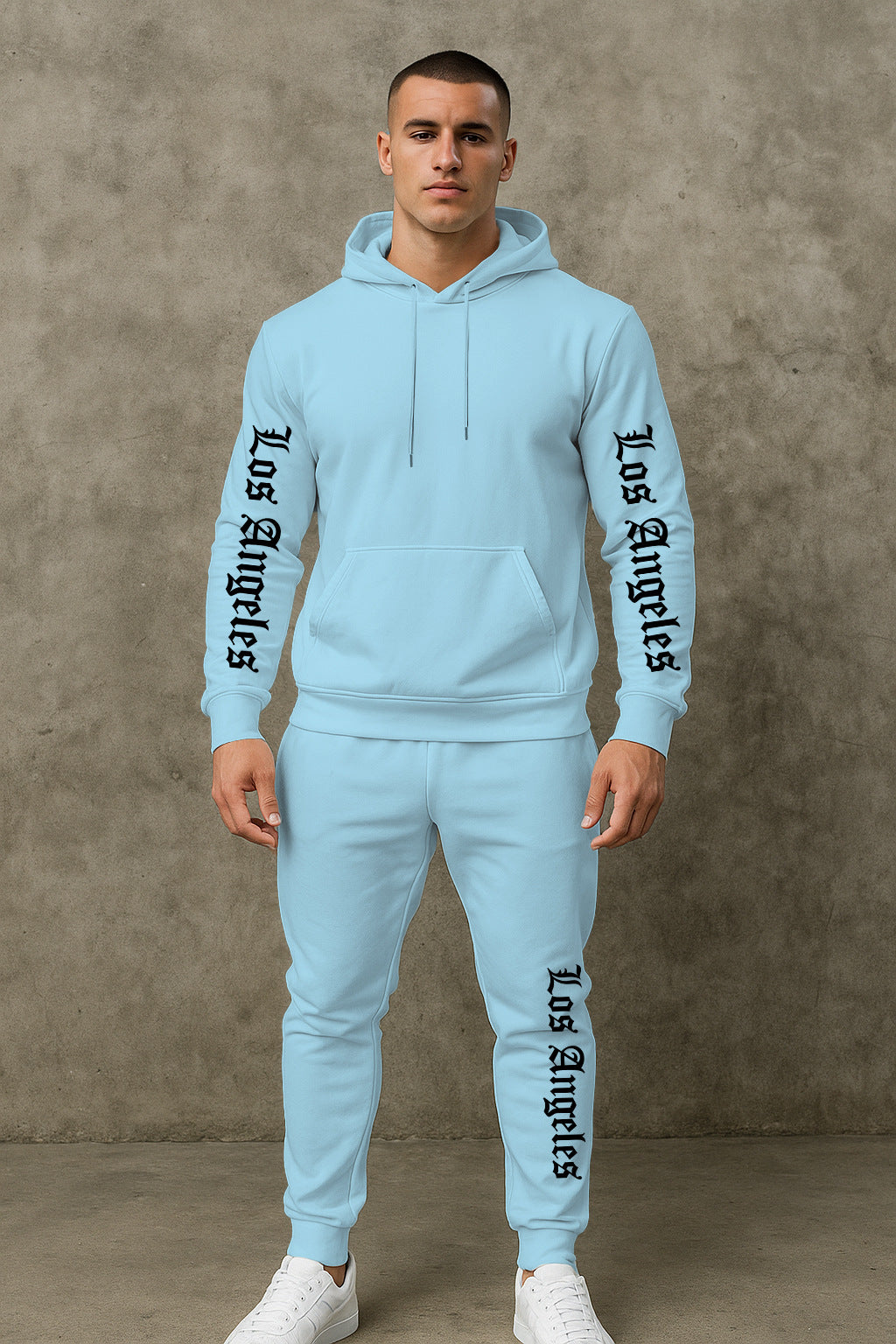 Herren Sportlicher Hoodie- und Jogginghosensatz Aliams