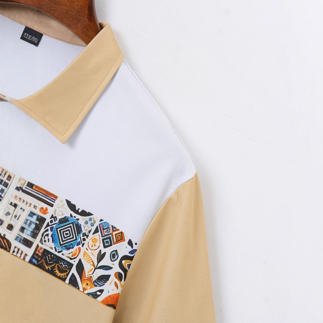 Herren Freizeit-Shirt und Shorts Set Aliams