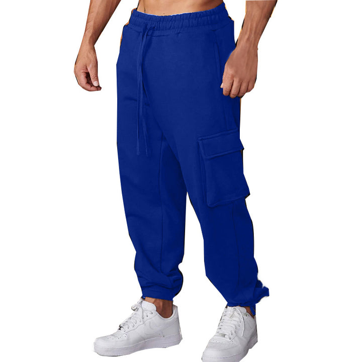 Herren Cargo-Jogginghose mit elastischem Bund und multifunktionalen Taschen Aliams 1754373381