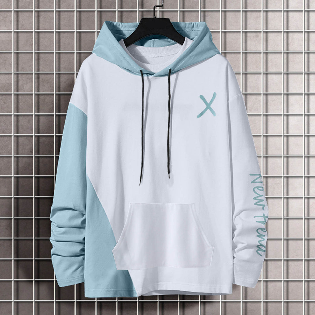 Damen Kapuzenpullover mit modernem Farbblockdesign und praktischer Kängurutasche Aliams