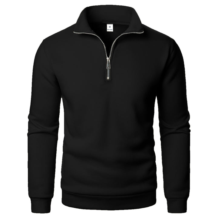 Herren warme Fleece Pullover mit halbem Reißverschluss Aliams